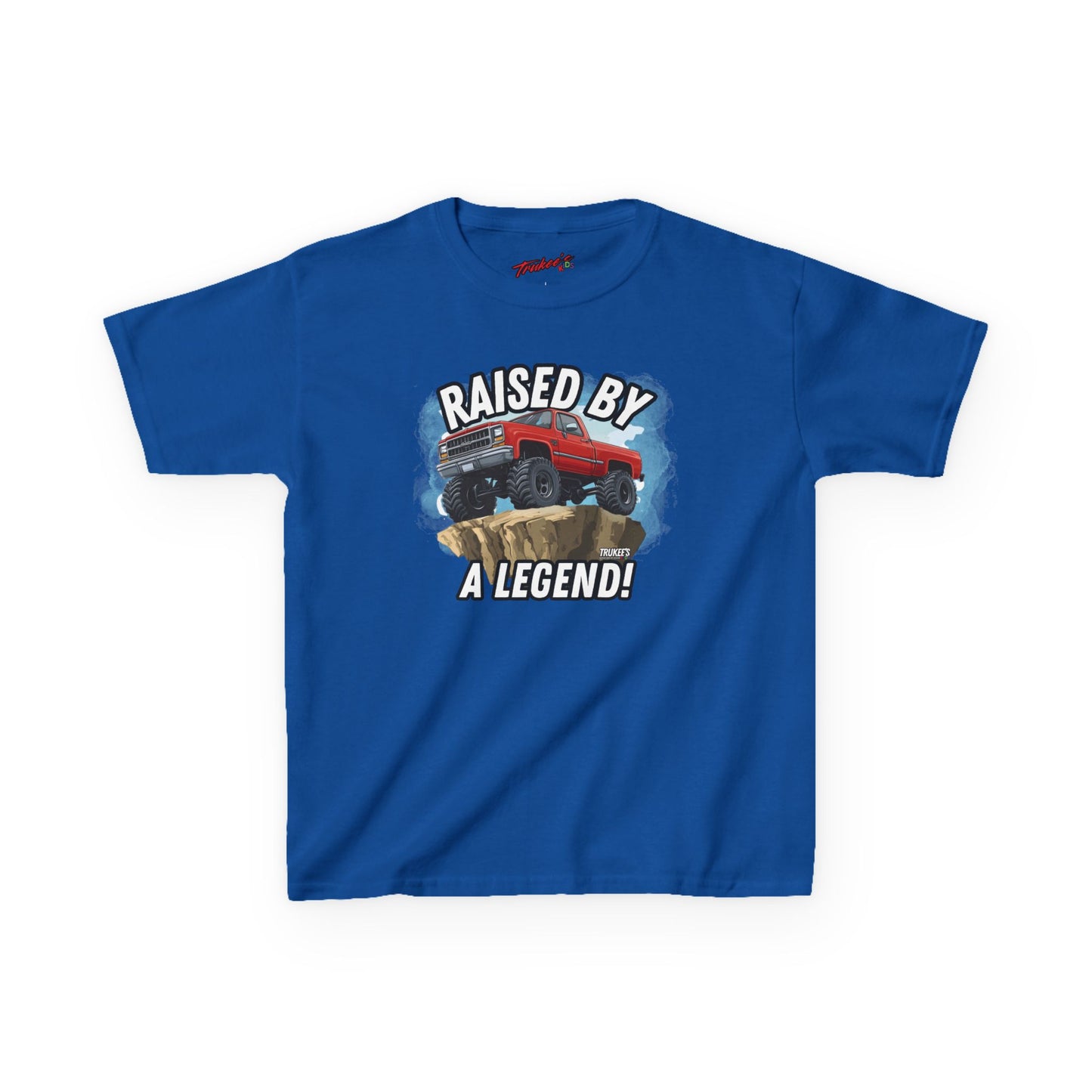 Raised By A Legend! Monster Truck Graphic Tee