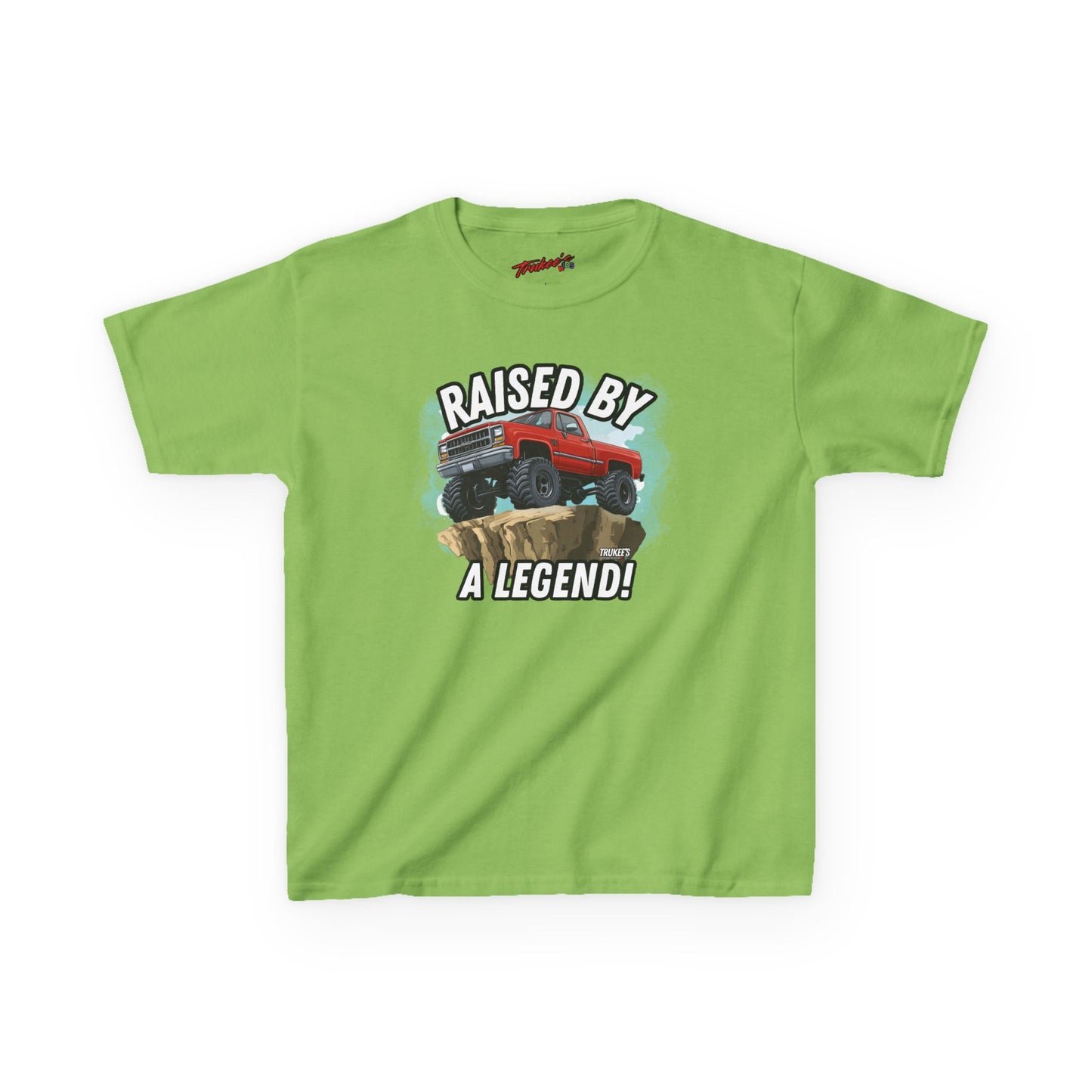 Raised By A Legend! Monster Truck Graphic Tee