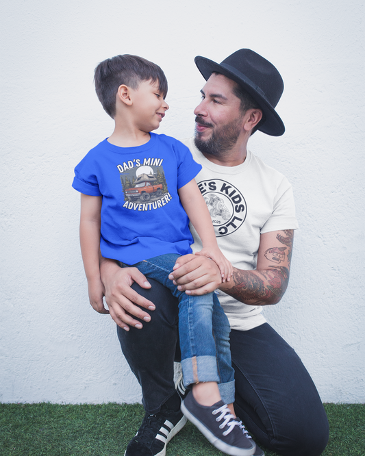 Dad's Mini Adventurer! Monster Truck Graphic Tee
