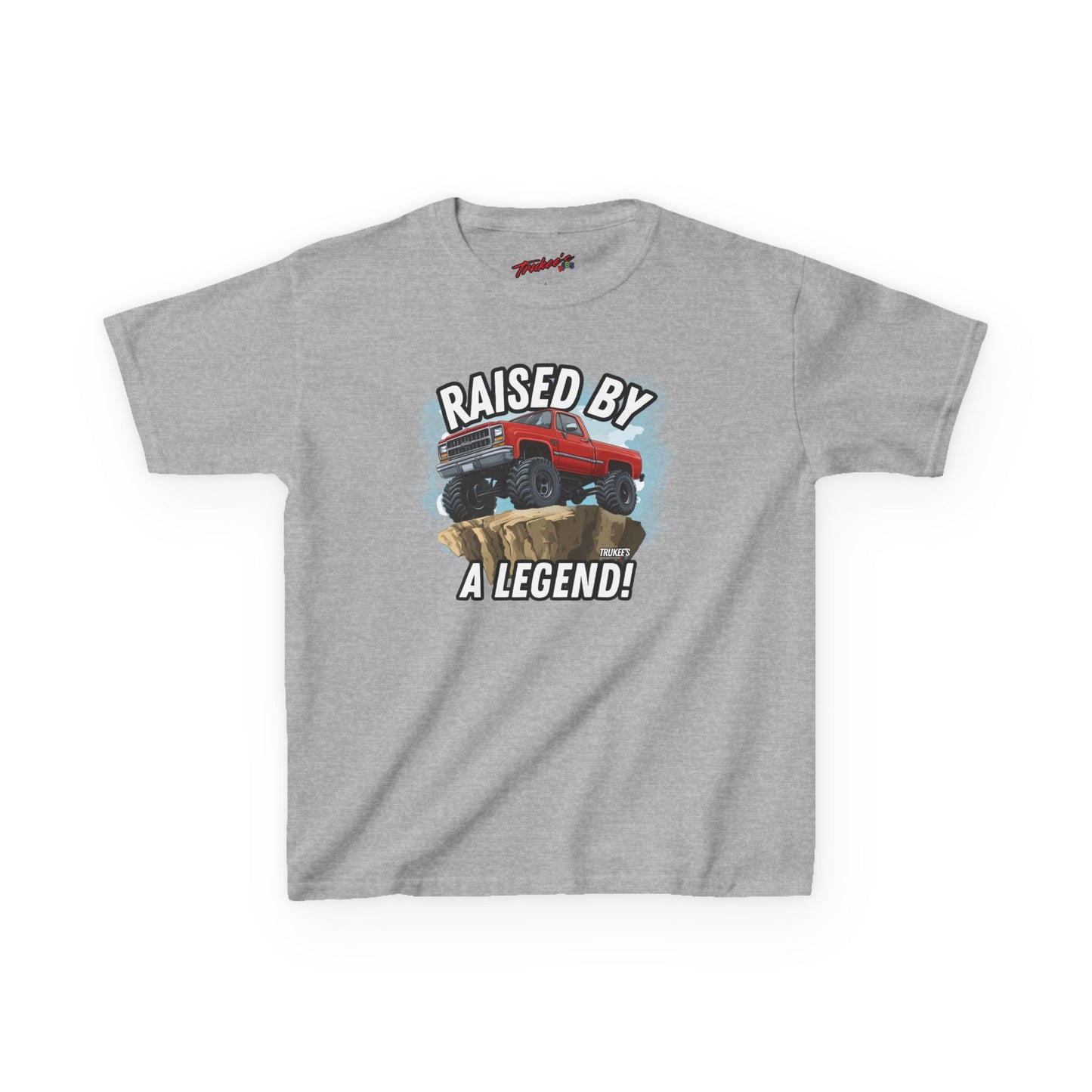 Raised By A Legend! Monster Truck Graphic Tee