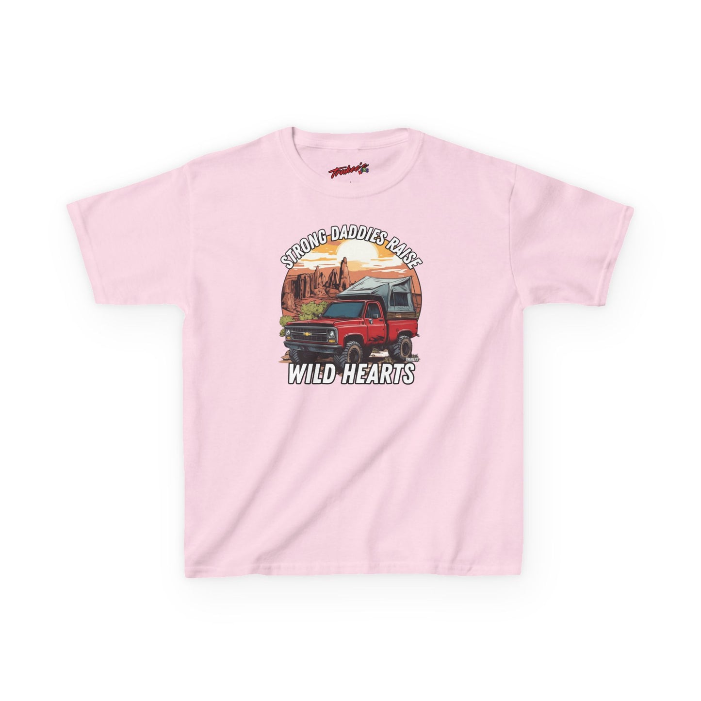 Strong Daddies, Raise Wild Hearts! Monster Truck Graphic Tee