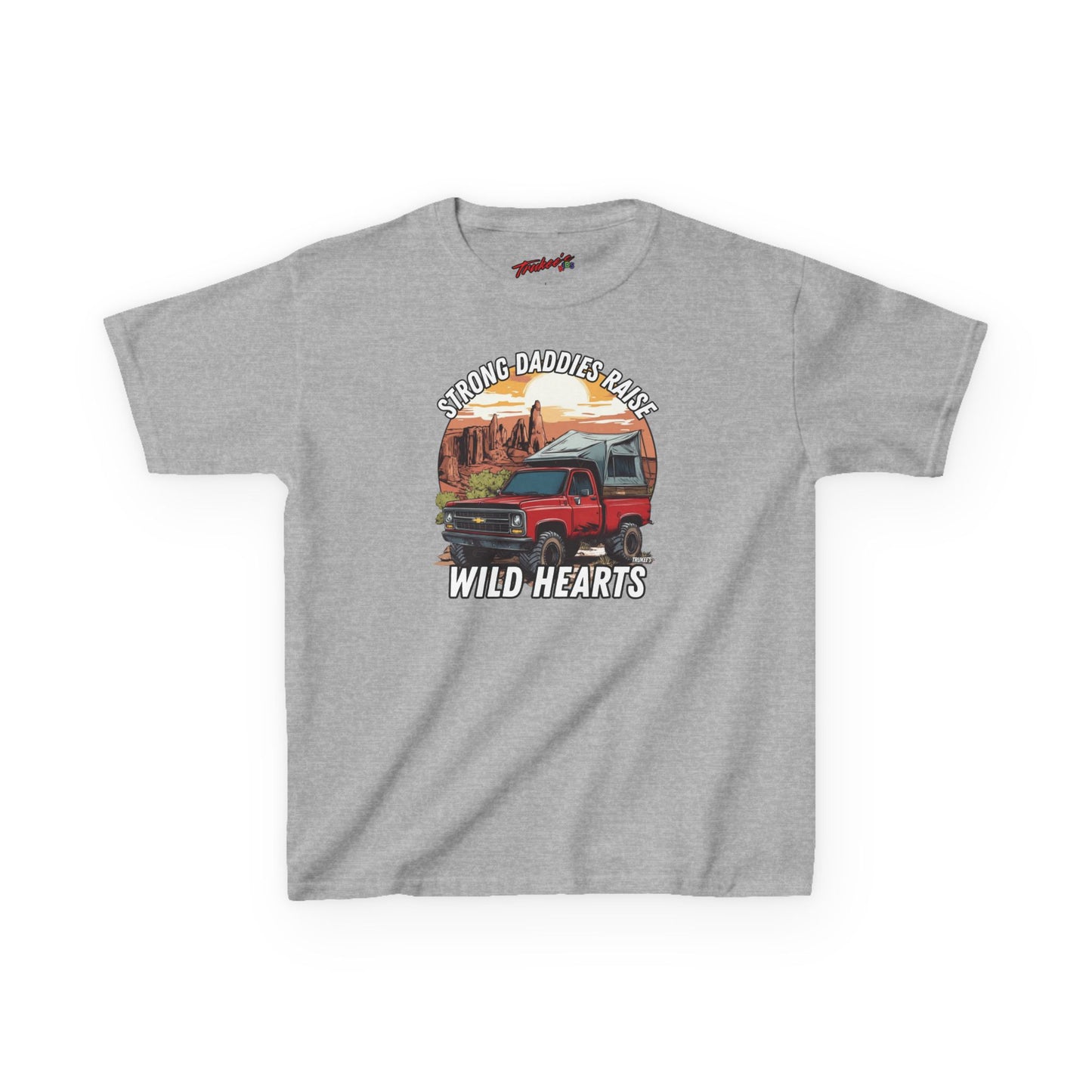 Strong Daddies, Raise Wild Hearts! Monster Truck Graphic Tee