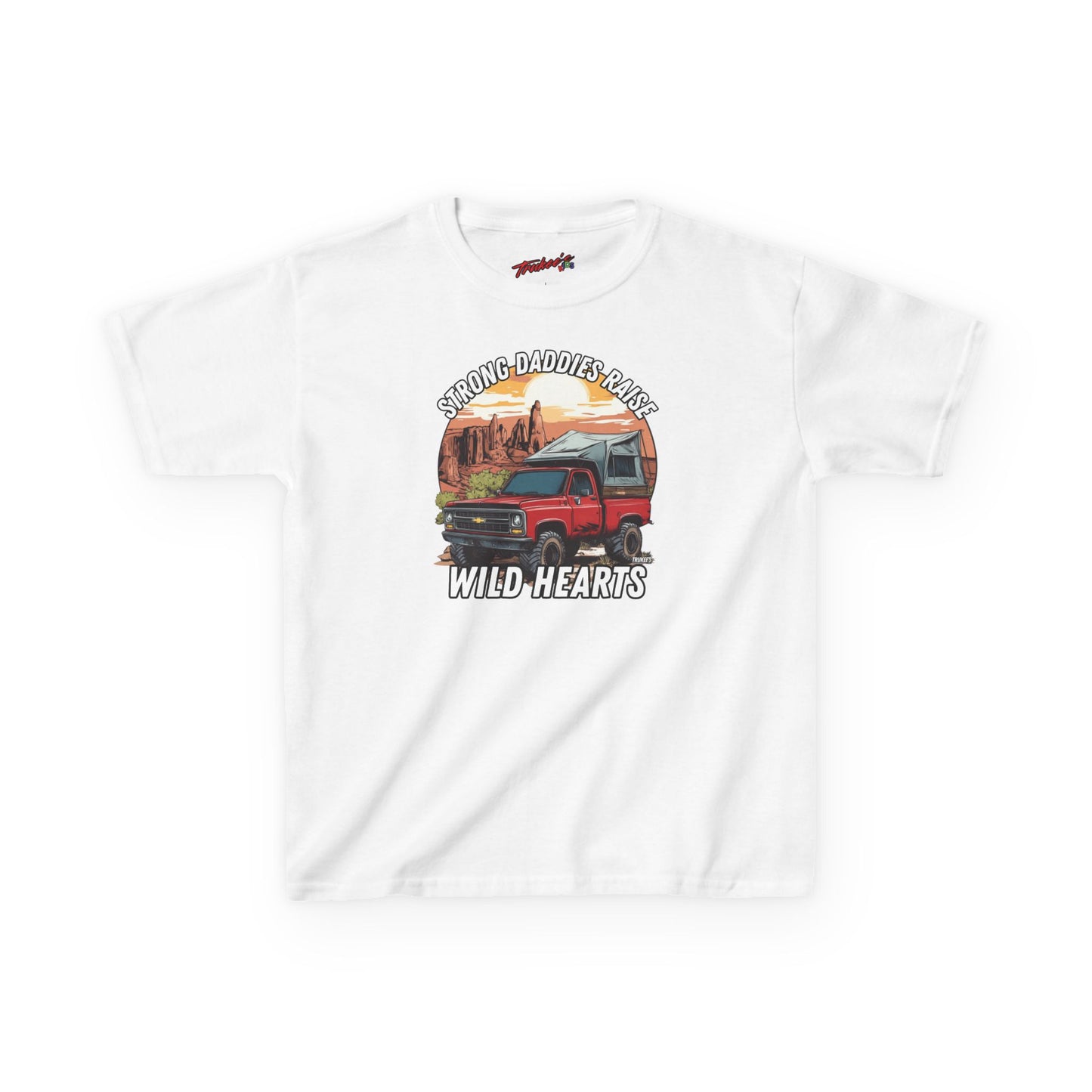 Strong Daddies, Raise Wild Hearts! Monster Truck Graphic Tee