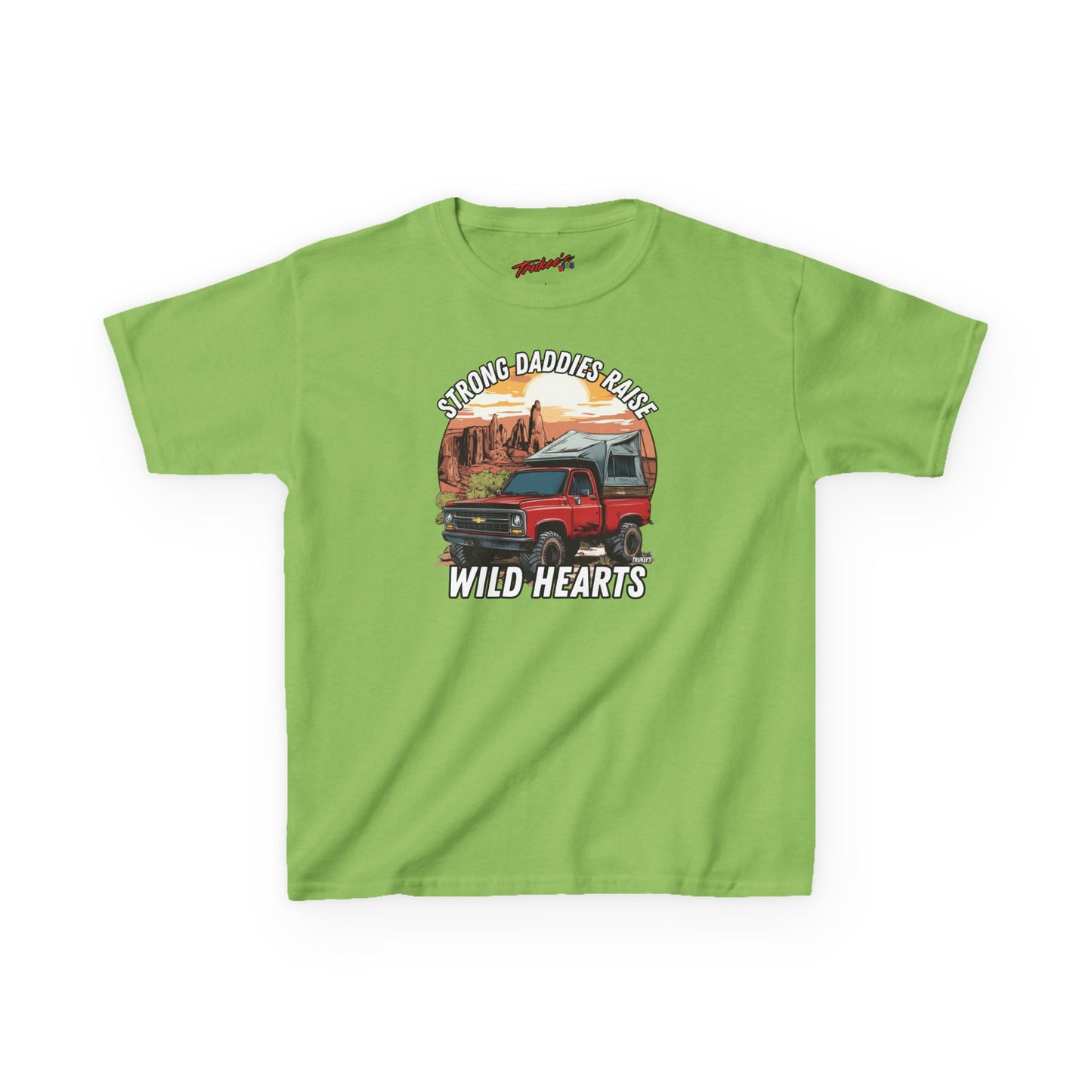 Strong Daddies, Raise Wild Hearts! Monster Truck Graphic Tee