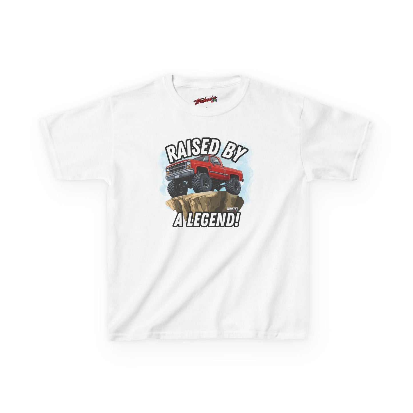 Raised By A Legend! Monster Truck Graphic Tee
