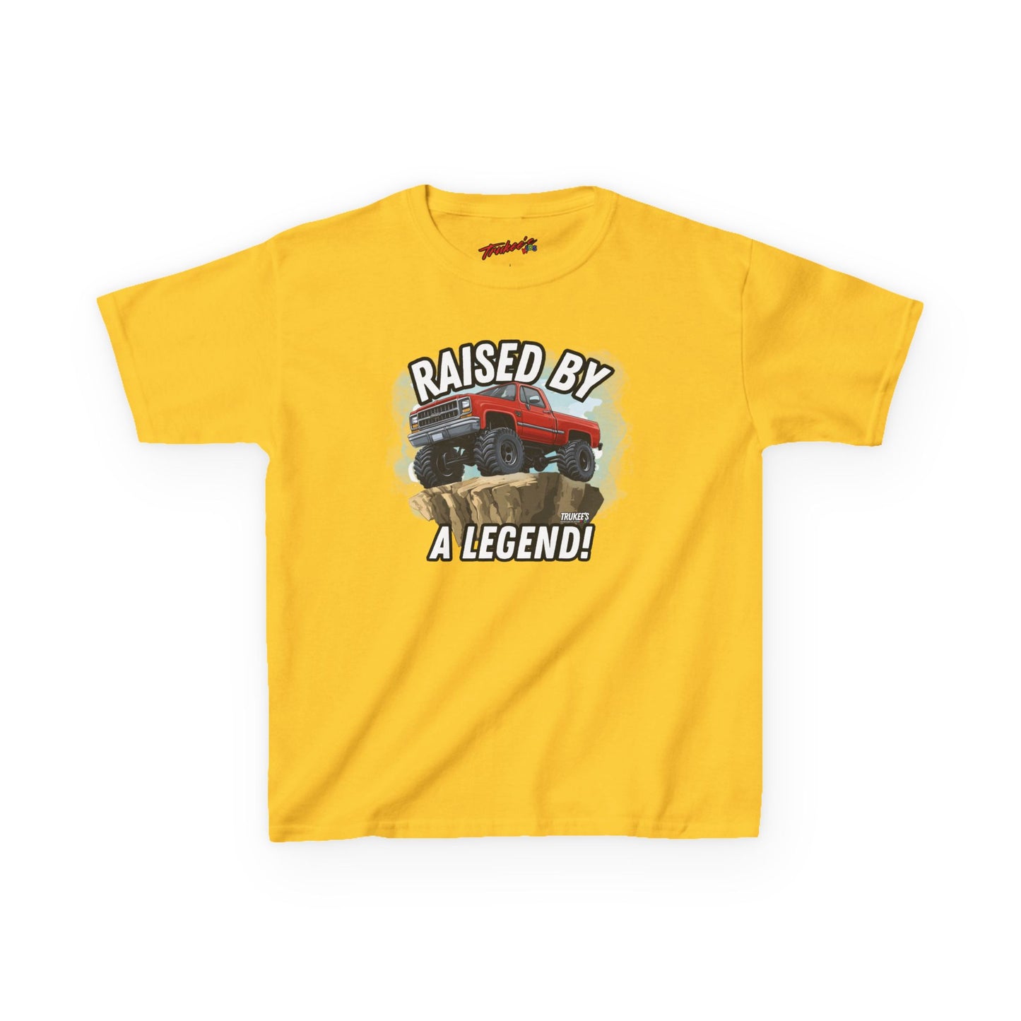 Raised By A Legend! Monster Truck Graphic Tee