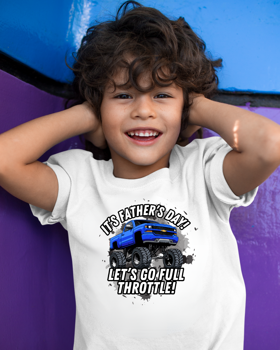 Let's Go Full Throttle! Monster Truck Graphic Tee