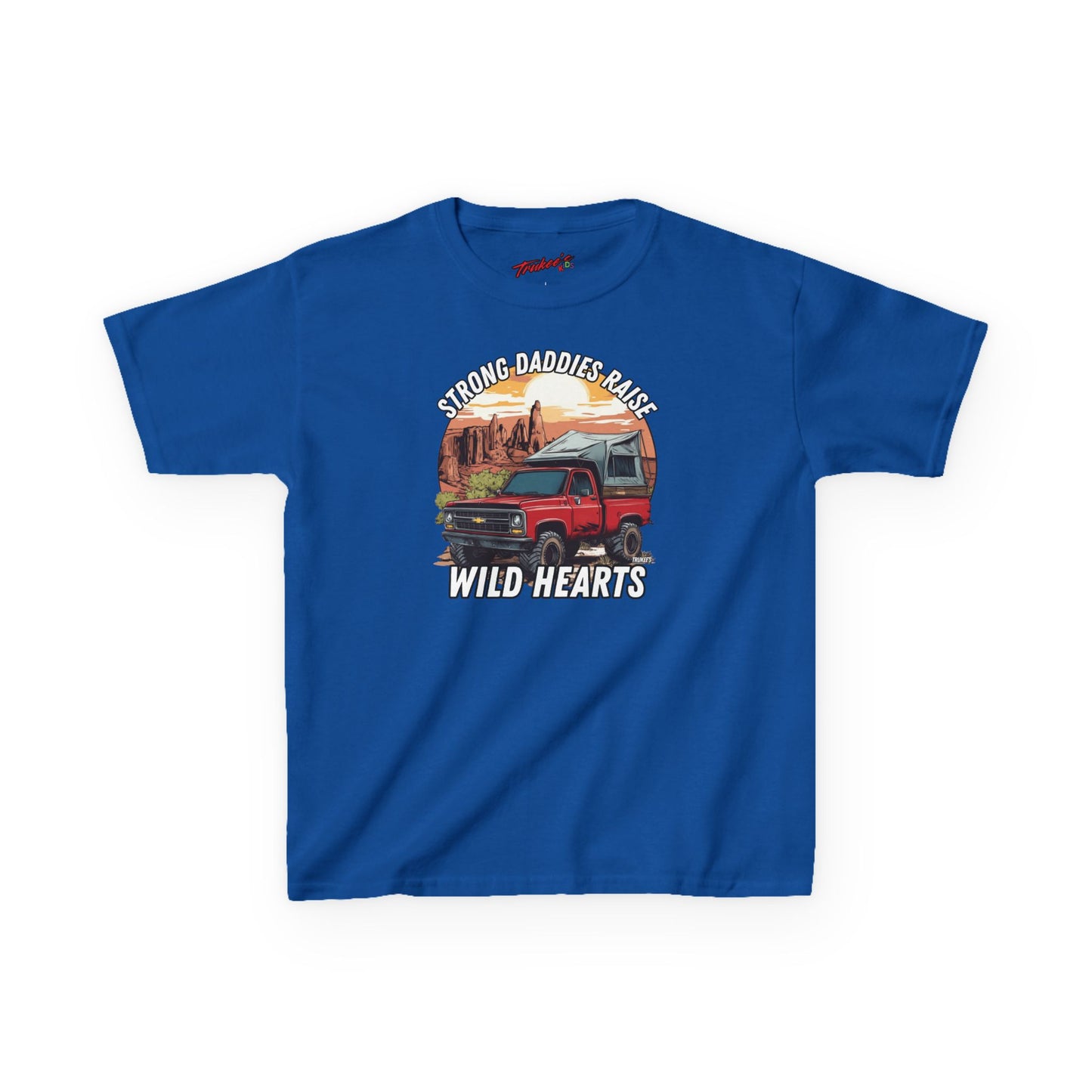 Strong Daddies, Raise Wild Hearts! Monster Truck Graphic Tee