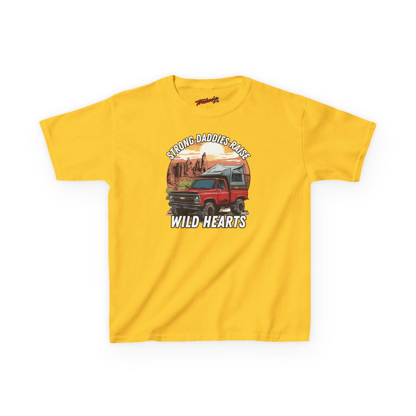 Strong Daddies, Raise Wild Hearts! Monster Truck Graphic Tee